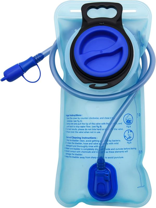 1.5L/2L/2.5L/3L Hydration Bladder, Large Opening Water Bladder for Cycling Hiking Camping
